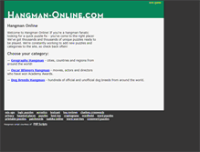 Tablet Screenshot of hangman-online.com