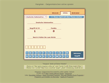 Tablet Screenshot of hangman-online.de
